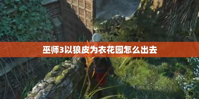 巫师3以狼皮为衣花园怎么出去 巫师3以狼皮为衣花园怎么出去