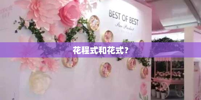 花程式和花式? 花程式和花式?