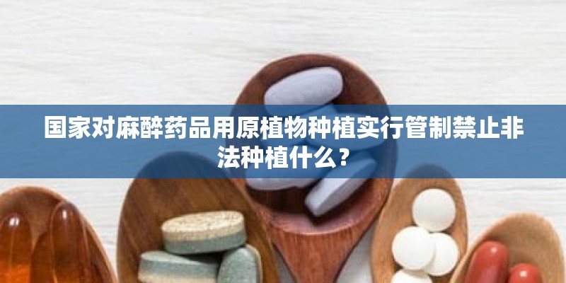 国家对麻醉药品用原植物种植实行管制禁止非法种植什么？