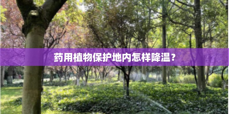 药用植物保护地内怎样降温？