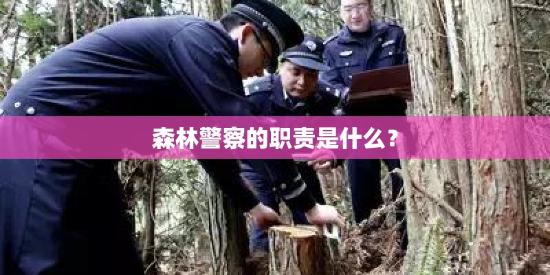 森林警察的职责是什么？