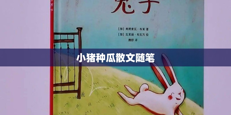 小猪种瓜散文随笔